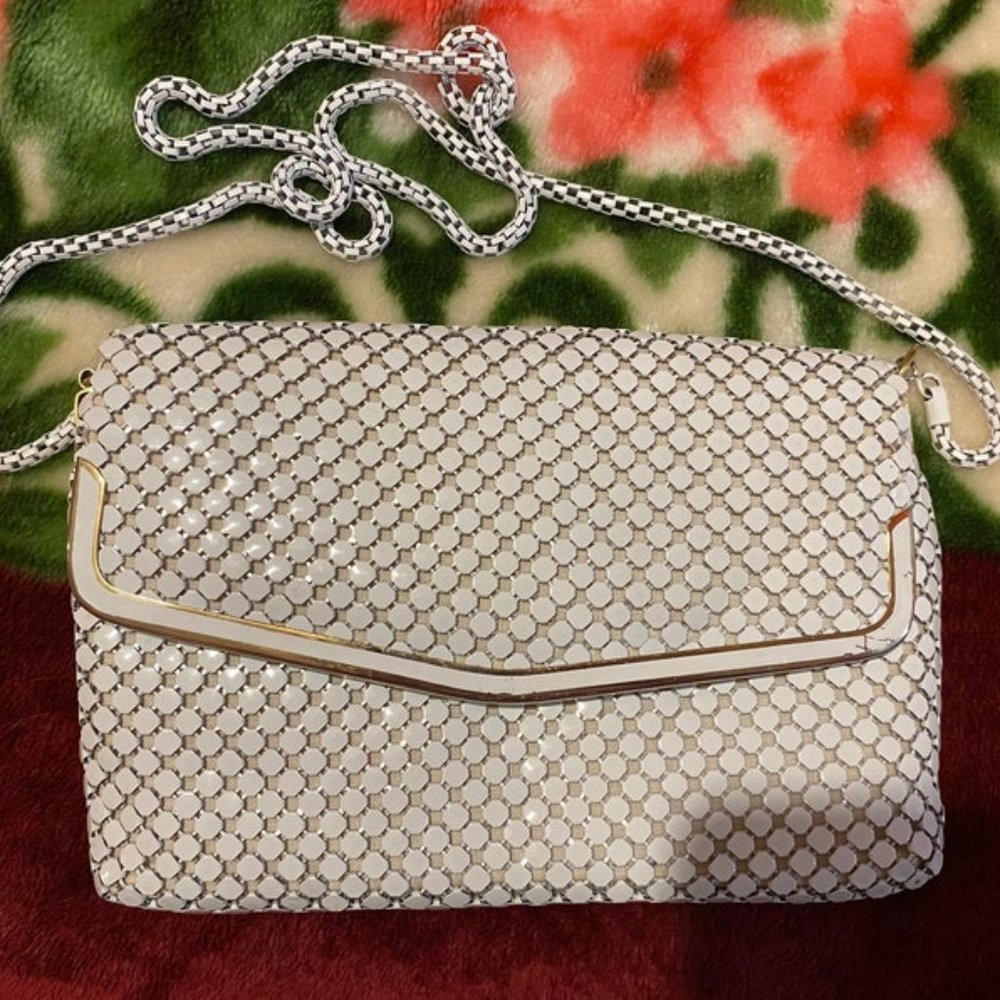 Vintage 1970s Mesh Shoulder Purse Clutch Shoulder Bag